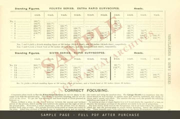 Voigtländer & Son's Portrait-Lenses & Euryscopes – Illustrated Catalogue, April 1890 – sample page 3 (watermarked preview)