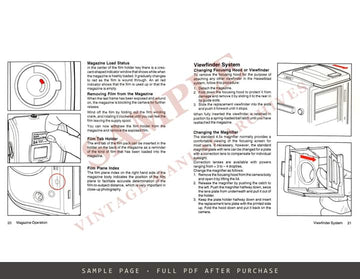 Hasselblad 501C Instruction Manual – English – sample page 3