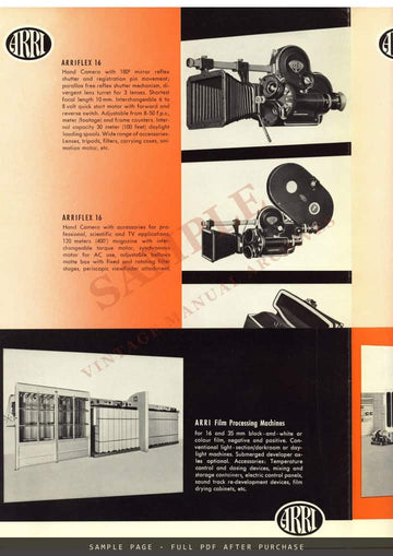 ARRI Serves the Motion Picture Industry – Arnold & Richter Company Brochure – sample page 3 (watermarked preview)
