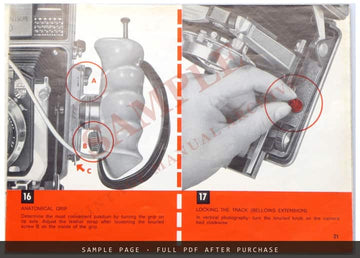 Linhof Technika 70 (6.5x9 cm) Operating Manual – English – sample page 3 (watermarked preview)