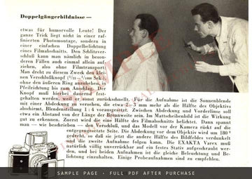 Der Foto-Dienst No. 23 – Exakta-Tips by Werner Wurst, German – sample page 3 (watermarked preview)