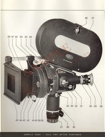 Arriflex 35 IIC – Mirror-Reflex Motion Picture Camera for 35 mm Film: Brochure – sample page 3 (watermarked preview)