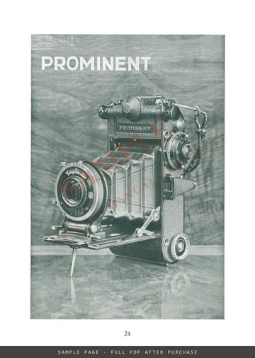 Voigtländer Cameras and Lenses – English Catalogue 3063, July 1933 – sample page 3 (watermarked preview)