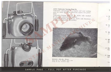 Alpa Reflex – The All-in-One 35mm Camera – Original Sales Brochure – sample page 4 (watermarked preview)
