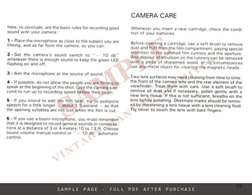 Beaulieu 1028 XL 60 Camera – Instruction Handbook, English, 1979 – sample page 4 (watermarked preview)