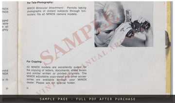 Minox C Owner's Manual – English – sample page 4 (watermarked preview)