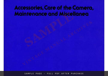 Canon AT-1 SLR Camera – Instructions, English – sample page 4 (watermarked preview)