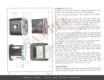 Hasselblad 500C Instruction Book – English – sample page 4