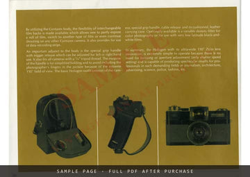 Contarex – The Professional Total System Brochure, Zeiss Ikon Voigtländer, English – sample page 4 (watermarked preview)