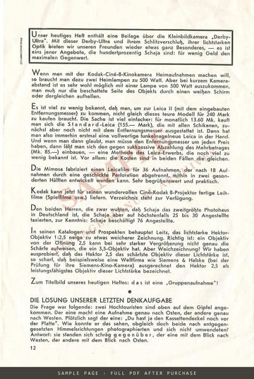 Die Bunten Hefte – Schaja Photo-Mitteilungen, Heft 1, April 1933, with Voigtländer Prominent – sample page 4 (watermarked preview)