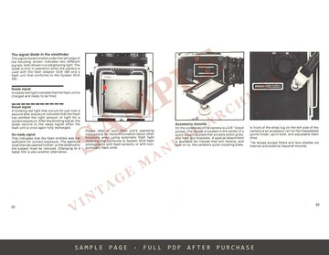 Hasselblad 500ELX Instruction Manual – English – sample page 4