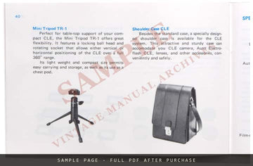 Minolta CLE Owner's Manual – English – sample page 4 (watermarked preview)