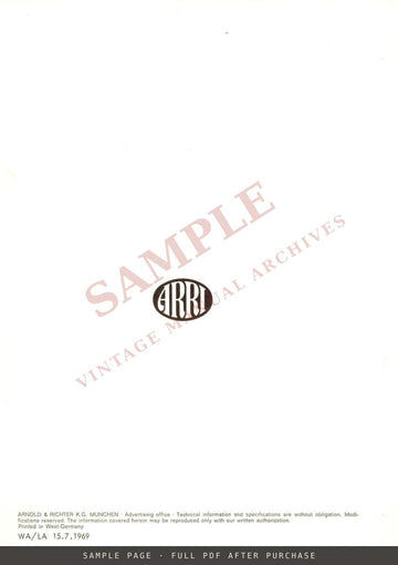 ARRI Assembly Instructions for the Angénieux 25–250 mm Zoom Lens in Blimp 120 S and 300 – sample page 4 (watermarked preview)