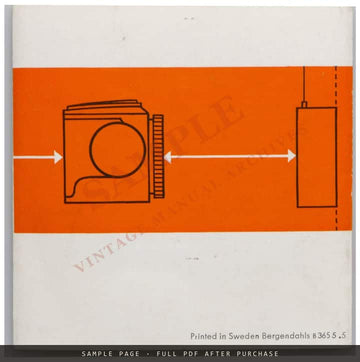 Hasselblad Linear Mirror Unit (Riktanordning) – Instructions in Four Languages – sample page 4 (watermarked preview)