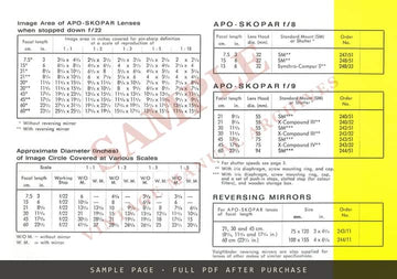Voigtländer Professional Lenses – Heliar, Apo-Lanthar, Telomar & Apo-Skopar Brochure – sample page 4 (watermarked preview)