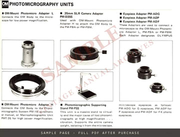 Olympus OM-2 35mm SLR – Instruction Manual in English – sample page 4 (watermarked preview)