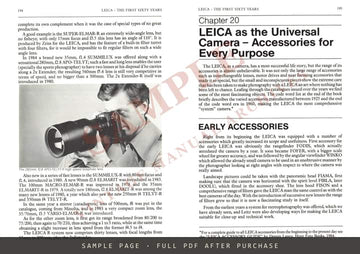 Leica: The First Sixty Years by Gianni Rogliatti – Hove Foto Books – sample page 4 (watermarked preview)