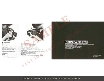 Zenza Bronica ETRS Rotary Viewfinder-E – Instructions, English – sample page 4 (watermarked preview)