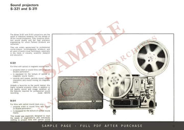 Bolex 16 mm – H16 Reflex Cameras and Accessories Brochure, English – sample page 4 (watermarked preview)