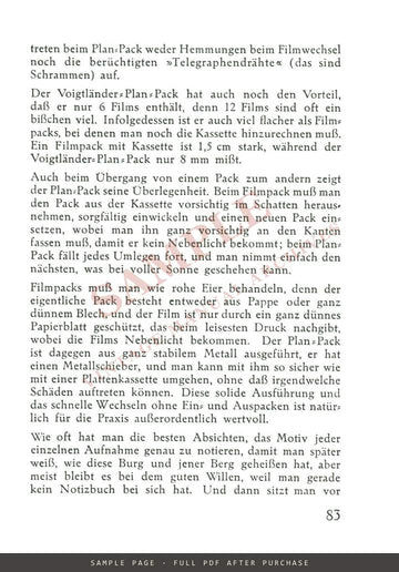 Voigtländer "Kameras, bei denen man etwas sieht!" German Catalogue, August 1932 – sample page 4 (watermarked preview)