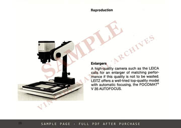 Leica M4-P – Instructions, Ernst Leitz Wetzlar, English – sample page 4