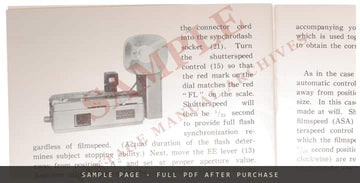 Mamiya 16 EE De Luxe Subminiature Camera – User's Manual – sample page 4 (watermarked preview)