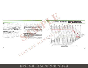 Bronica ETR Si AE-III Prism Finder E – Instructions, English and Japanese – sample page 4 (watermarked preview)
