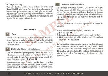 Hasselblad Winder CW – Instruction Manual, English – sample page 4
