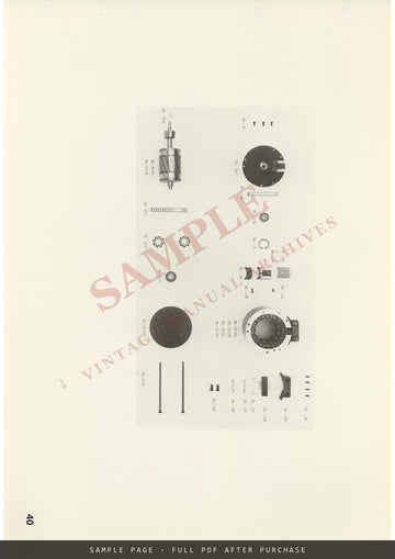 Arriflex 16 BL – Spare Parts List (Ersatzteilliste / Liste des pièces de rechange) – sample page 4 (watermarked preview)